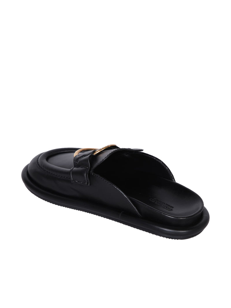 Moncler Bell Black Mules - Women