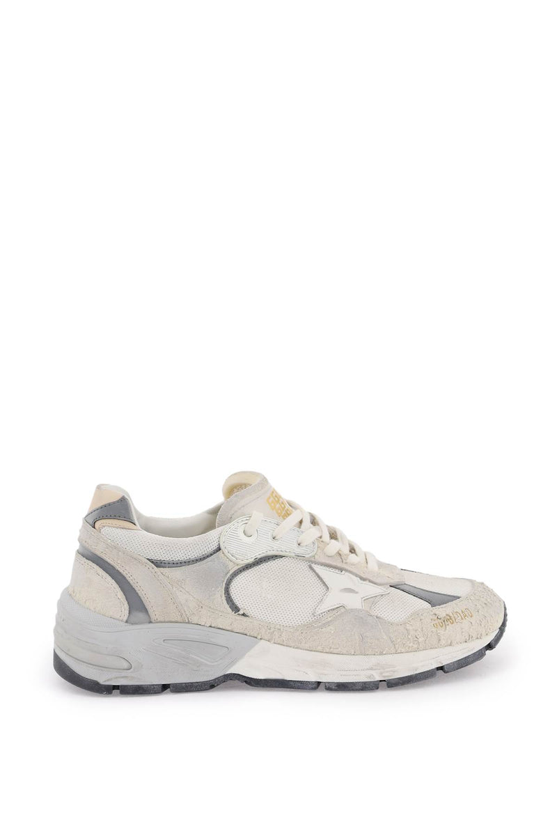 Golden Goose Dad-star Sneakers In Mesh And Suede Leather - Men