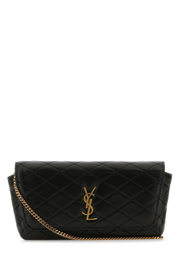 Saint Laurent Black Nappa Leather Gaby Phone Case - Women - Piano Luigi