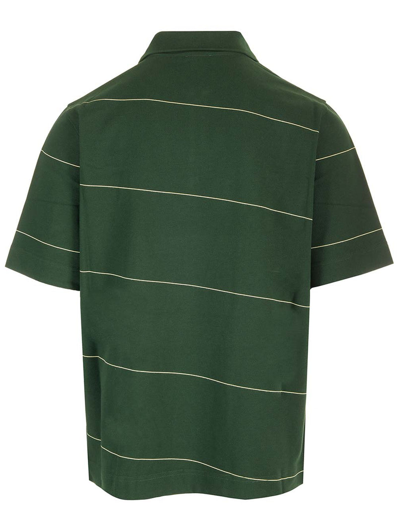 Burberry Ivy Green Pique Polo Shirt - Men