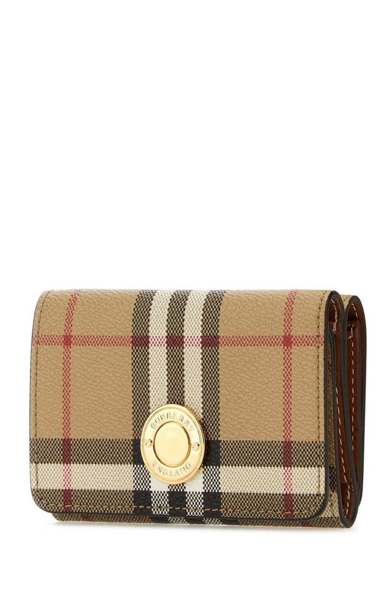 Burberry Vintage Check-printed Press-stud Folded Wallet - Women