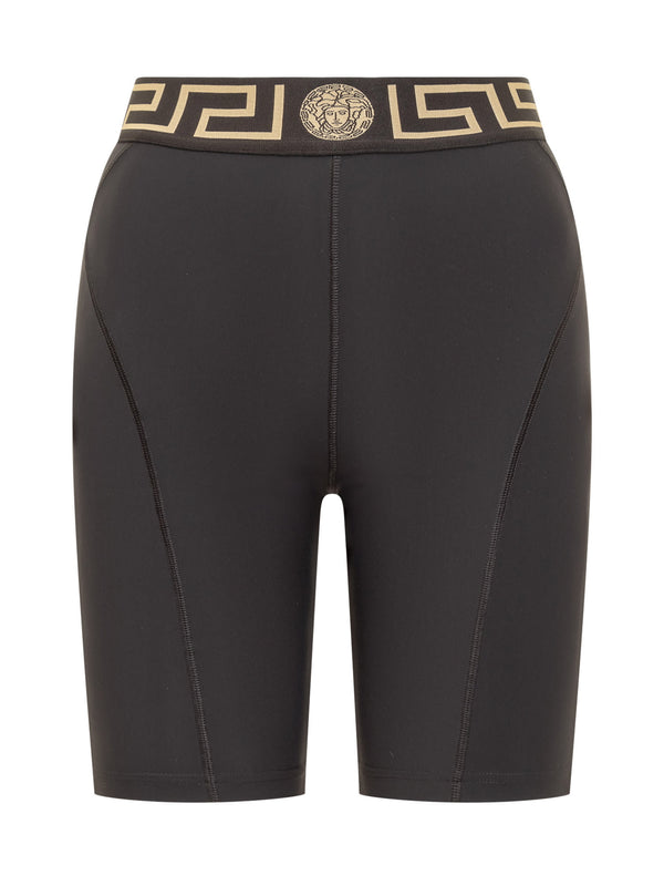 Versace Shorts With Greca - Women