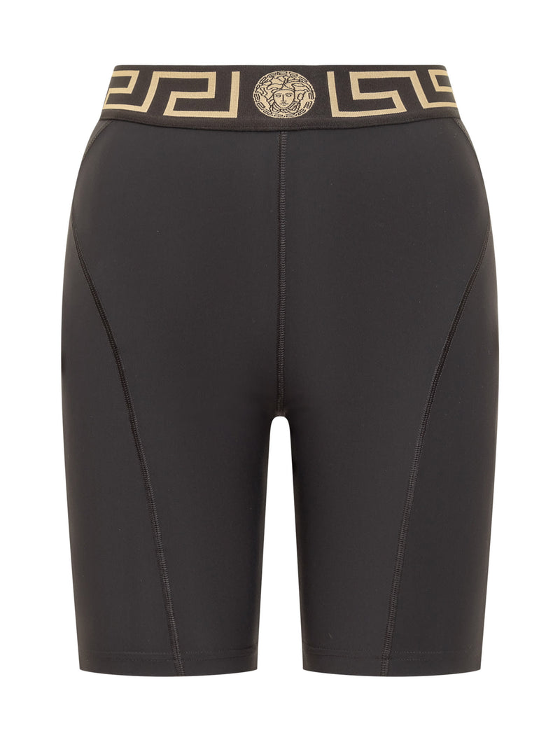 Versace Shorts With Greca - Women