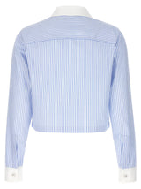 Versace Striped Cropped Shirt - Women