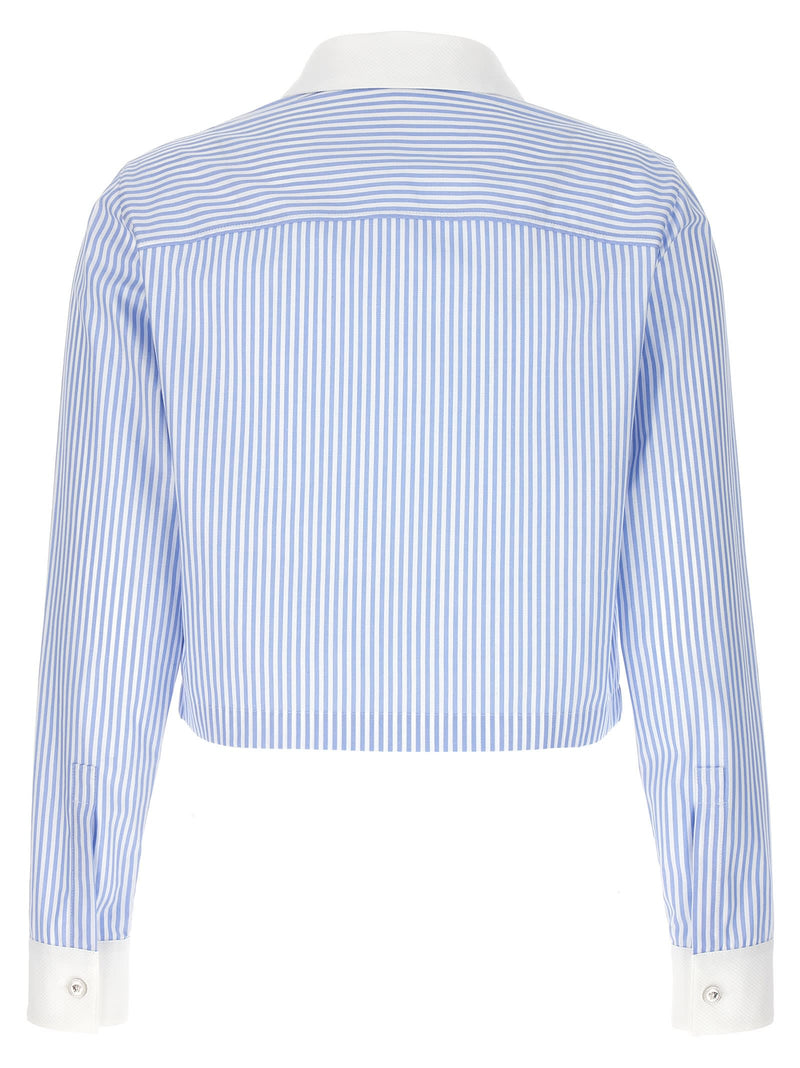 Versace Striped Cropped Shirt - Women