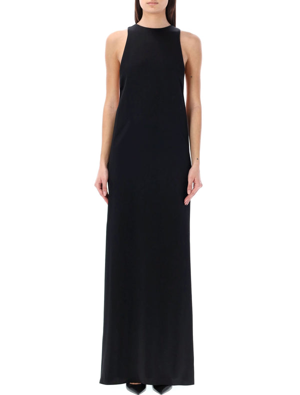 Saint Laurent Back-tie Long Dress - Women