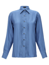 Tom Ford Pleated Plastron Shirt - Women