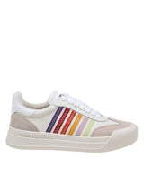 Dsquared2 New Jersey Sneakers In Cream Color Leather - Women