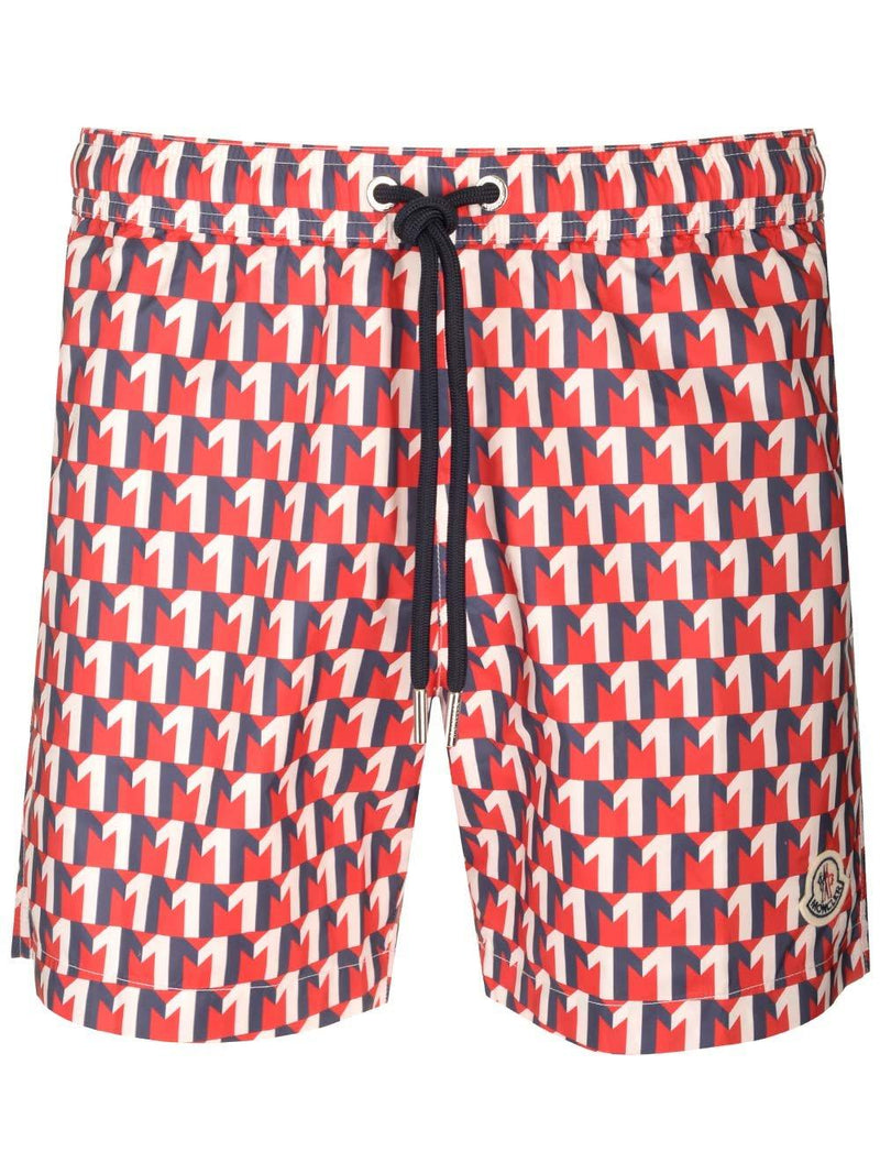 Moncler All-over Printed Swimming Shorts - Men