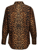 Saint Laurent Leopard Print Taffeta Shirt - Men