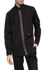 Versace Logo Detailed Embellished Shirt - Men - Piano Luigi