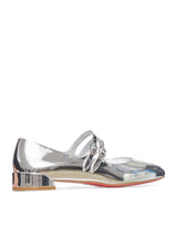 Christian Louboutin Sweet Jane Flat Specchio/lining Silver/lin Silver - Women