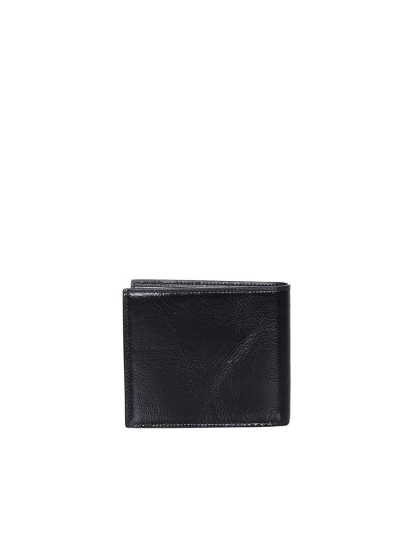 Saint Laurent Lettering Logo Black Wallet - Men