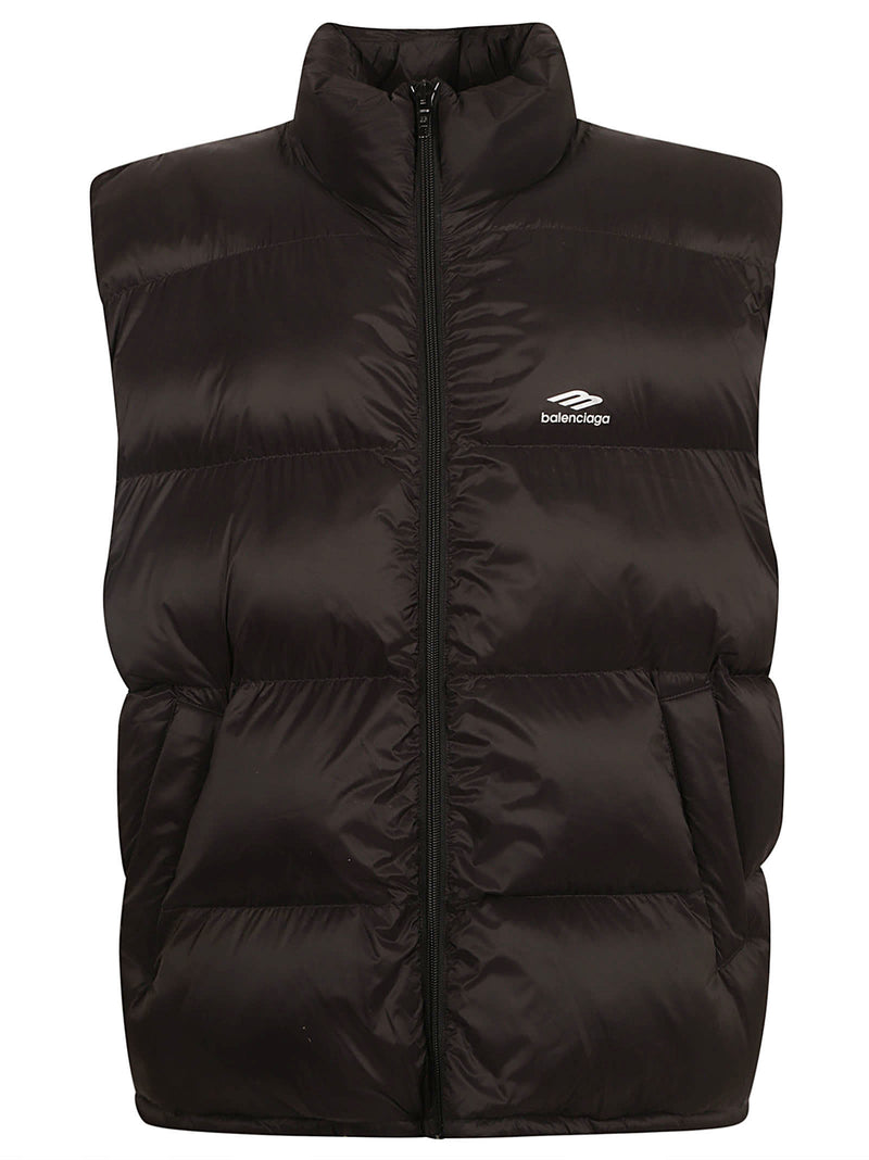 Balenciaga Logo Zip Padded Gilet - Men