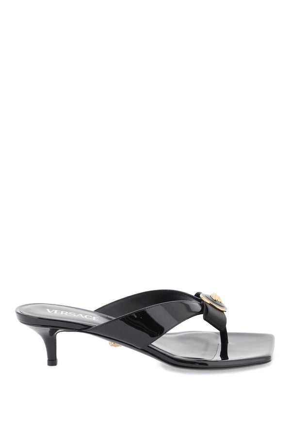 Versace Gianni Ribbon Thong Mules - Women