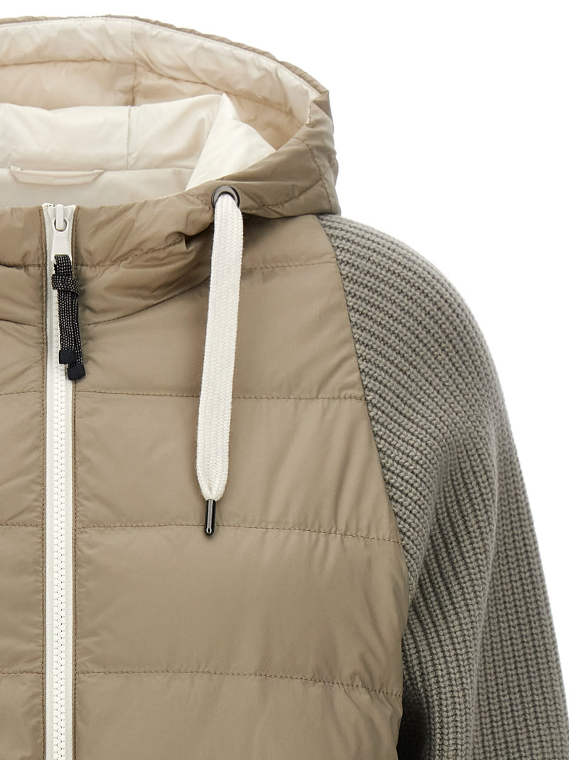 Brunello Cucinelli solomeo Insert Hooded Down Jacket - Women