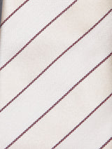 Brunello Cucinelli Regimental Red/white Tie - Men