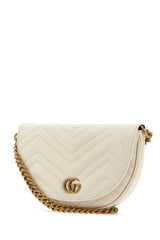 Gucci Ivory Leather Mini Gg Marmont Crossbody Bag - Women - Piano Luigi