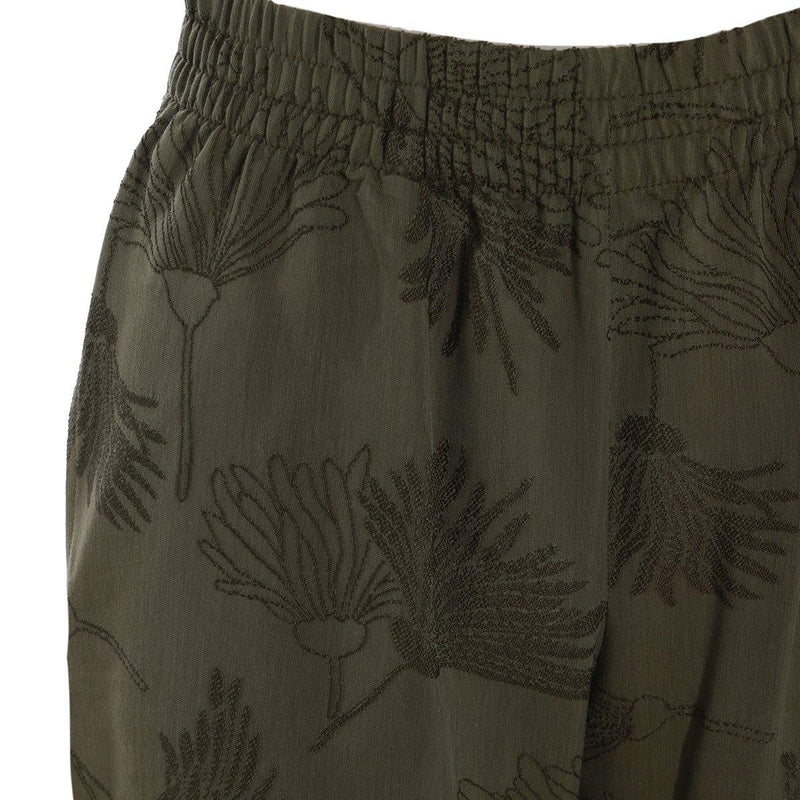 Golden Goose Motif Embroidered Wide Leg Pants - Women