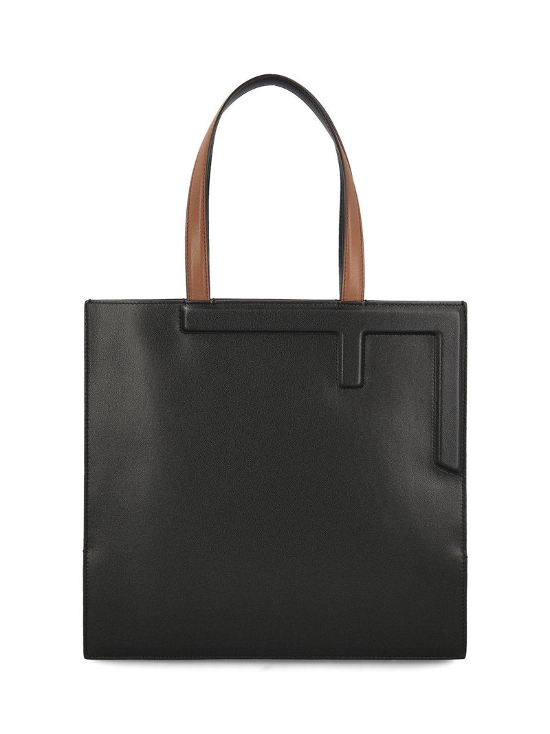 Fendi Logo Embossed Open Top Tote Bag - Women