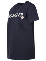 Moncler Blue Cotton T-shirt - Women