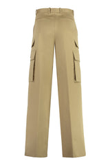 Versace Gabardine Cargo Trousers - Women