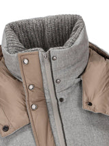 Brunello Cucinelli Wool Flannel Down Jacket - Women