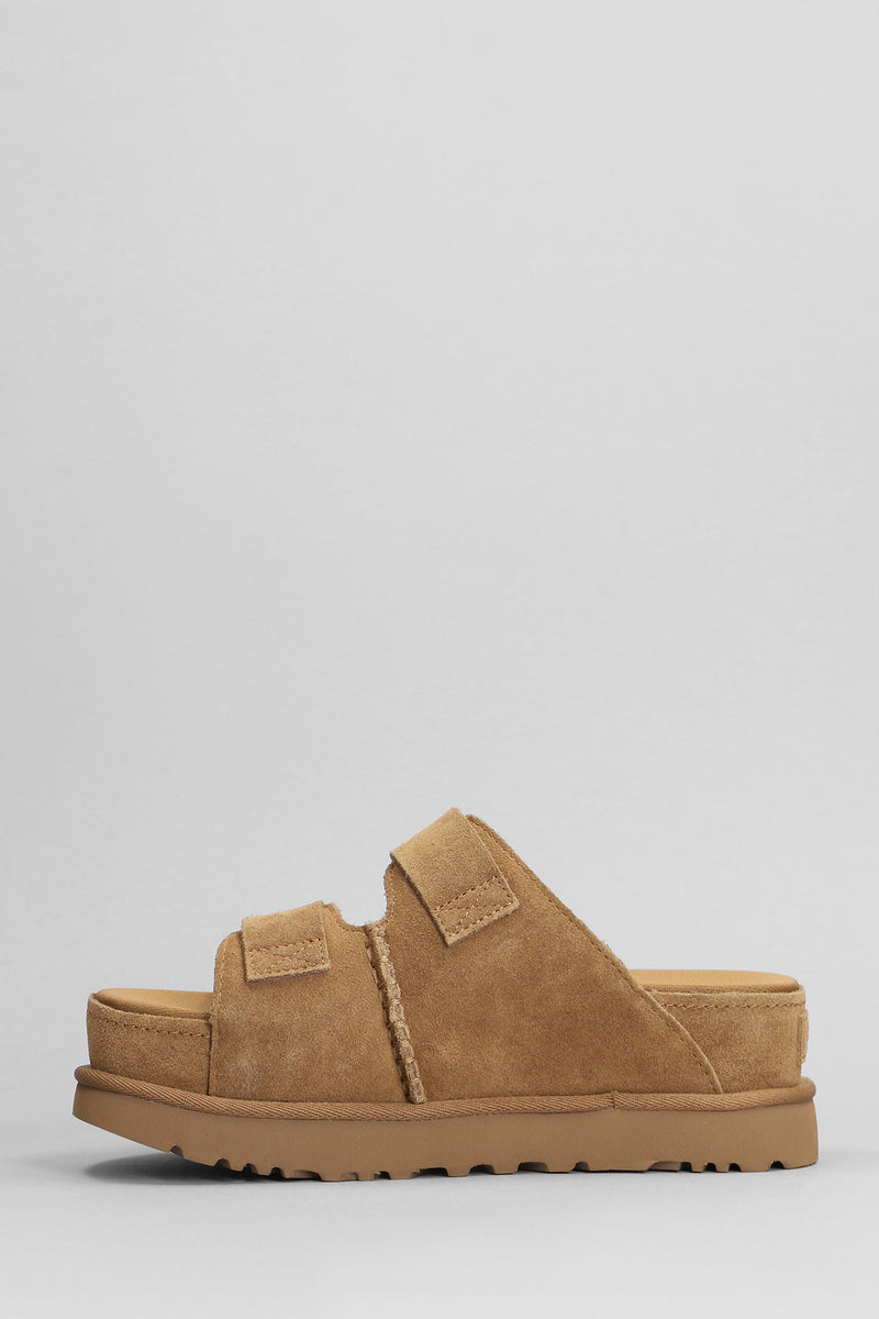 UGG Goldenstar Slipper-mule In Leather Color Suede - Women