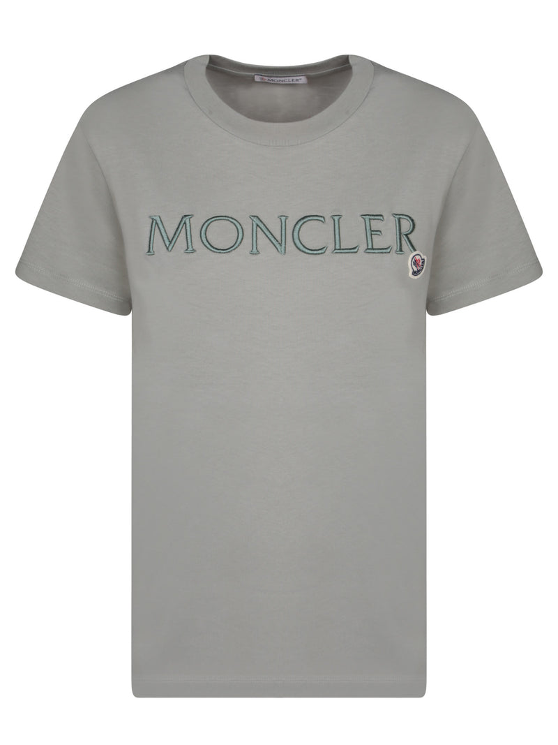 Moncler Logo Military Green T-shirt - Women