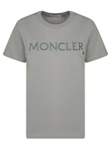 Moncler Logo Military Green T-shirt - Women