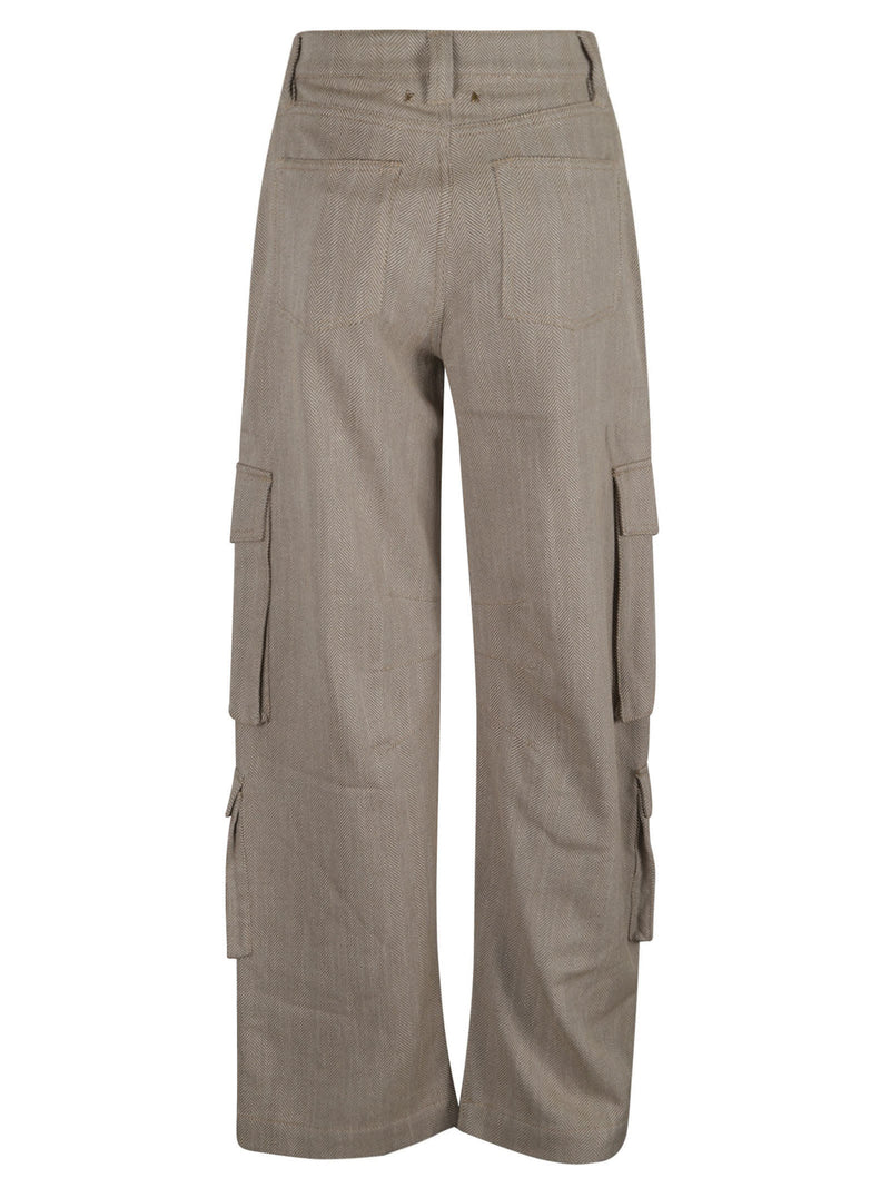 Golden Goose Wide Leg Patterned Cargo Pants - Women