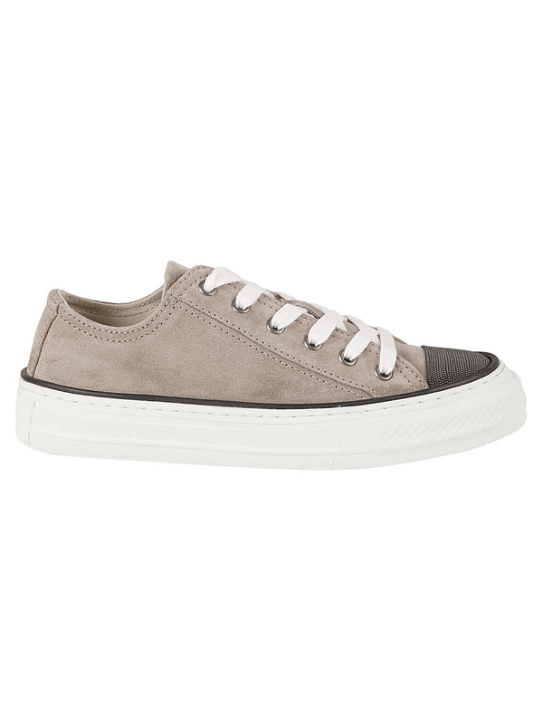 Brunello Cucinelli Softy Velour Pair Of Sneakers - Women