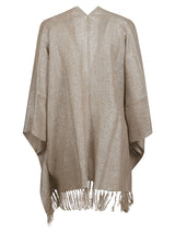 Brunello Cucinelli Lame Linen-blend Poncho - Women