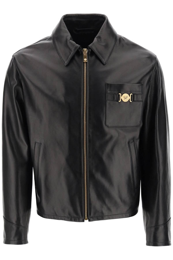 Versace Leather Blouse Jacket - Men
