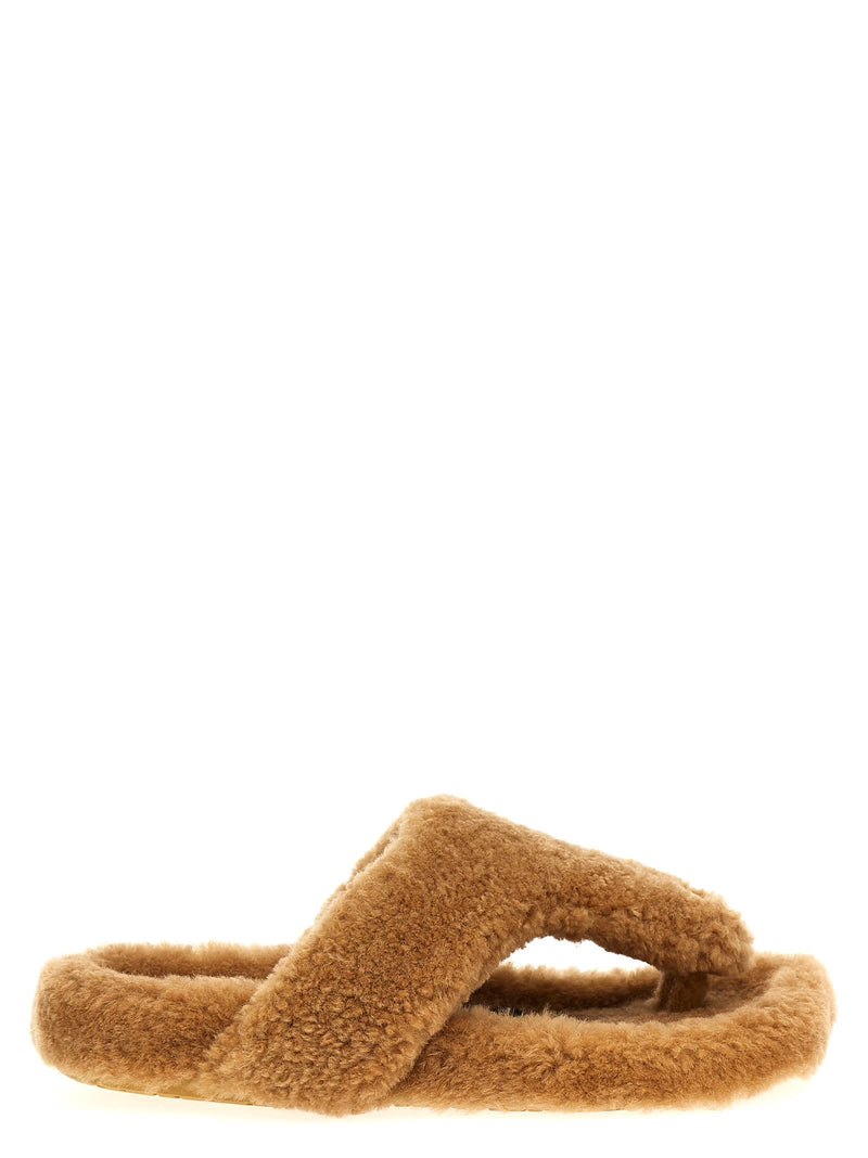 Loewe Shearling Sandals - Women