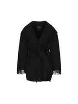 Balenciaga Belted Fringed Coat - Women