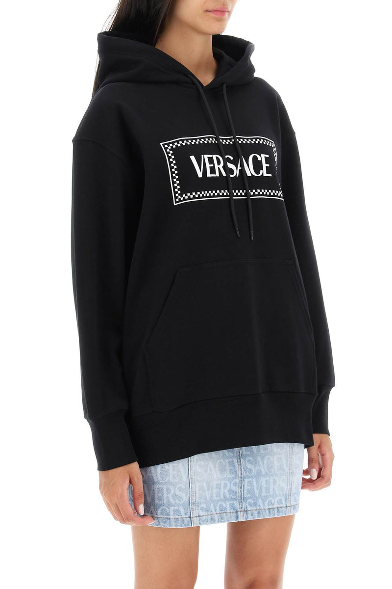 Versace Hoodie With Logo Embroidery - Women