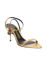 Tom Ford Gold Padlock Sandals - Women