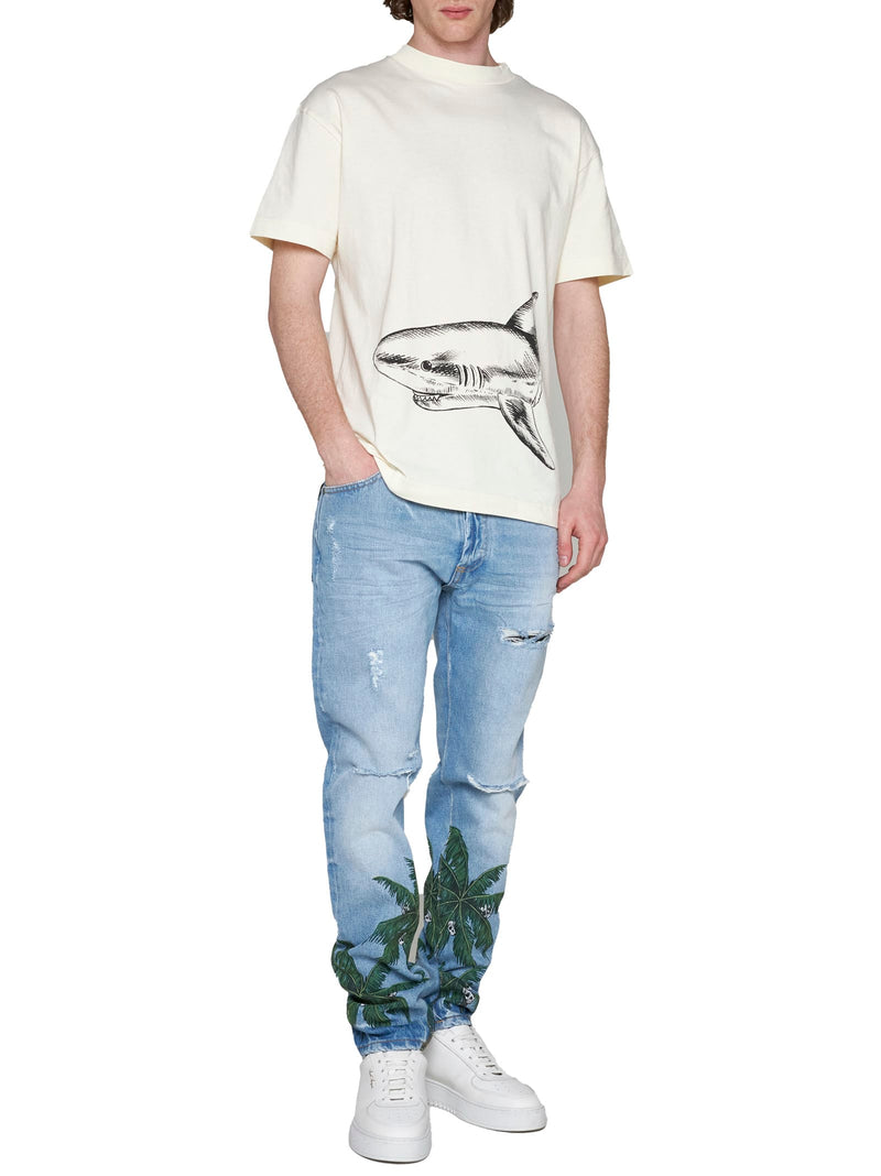 Palm Angels Palm Tree Print Jeans - Men