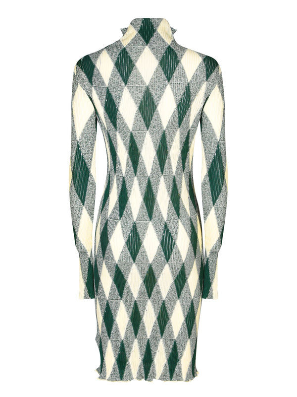 Burberry Green Diamond Dress - Women