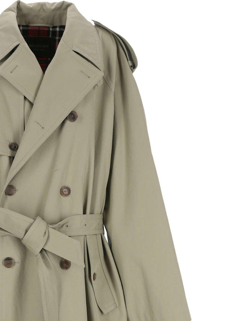 Balenciaga Double-breasted Belted Coat - Men