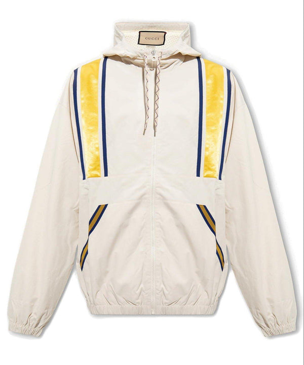 Gucci Striped Detail Hooded Jacket - Men