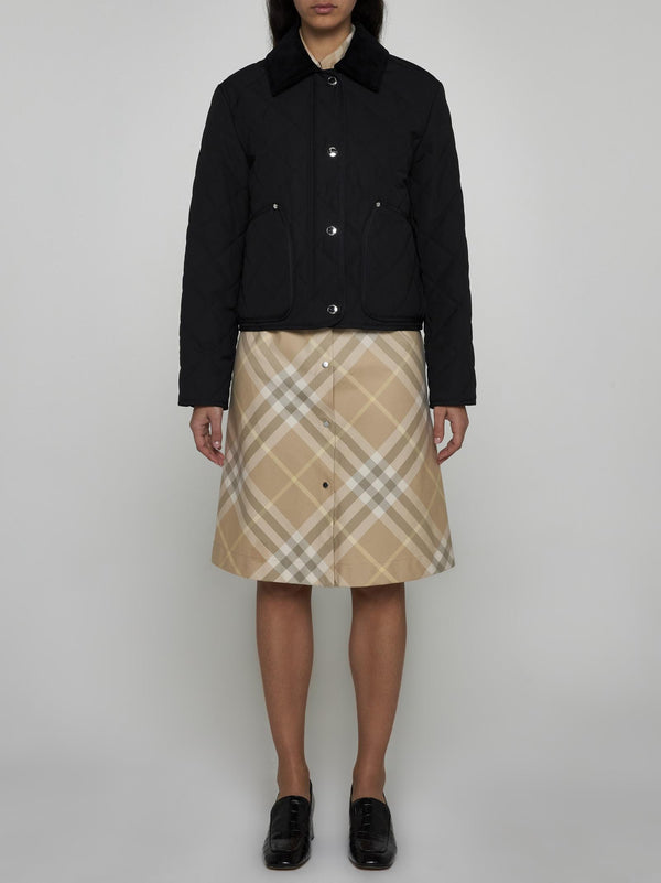 Burberry Lanford Quilted Fabric Jacket - Women