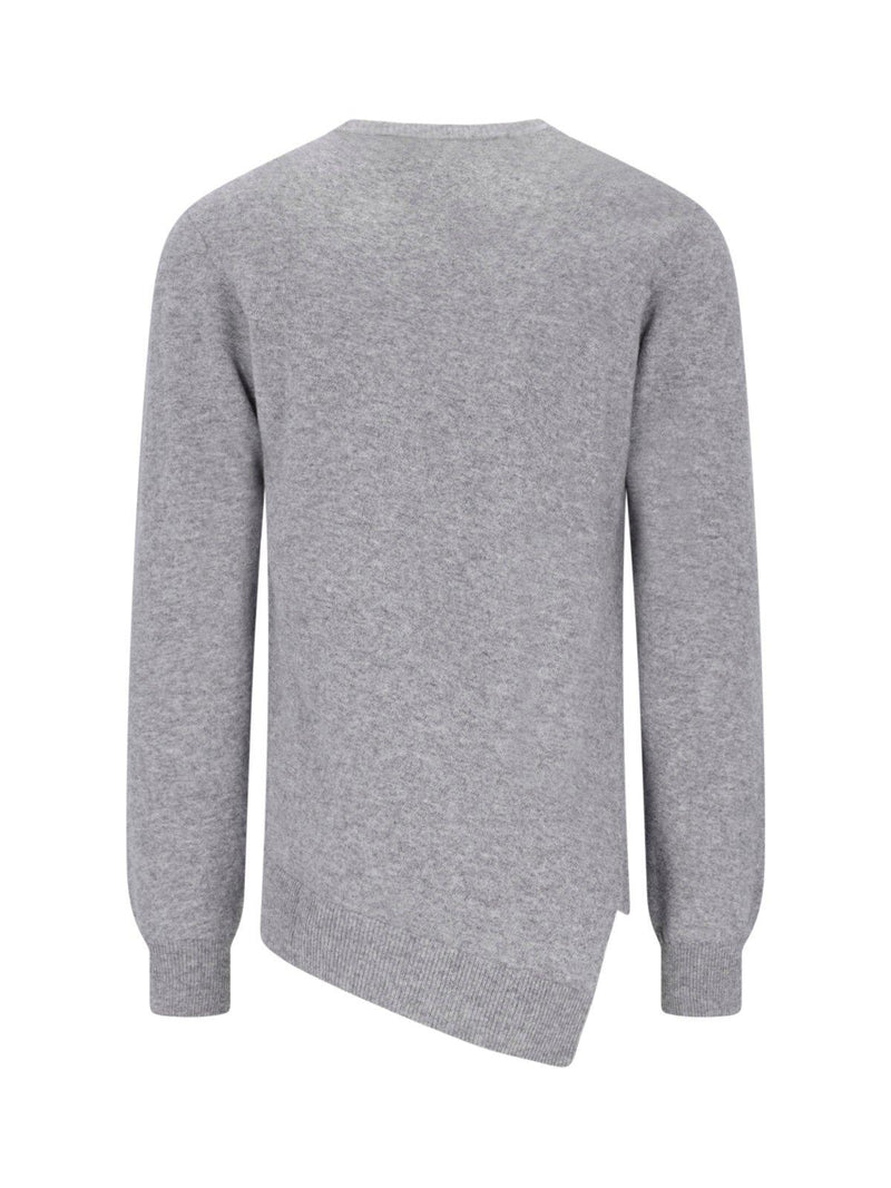 Comme des Garçons X Lacoste Asymmetric-hem Crewneck Jumper - Men