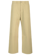 Burberry Wide Leg Chino Trousers - Men