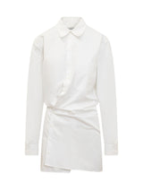 Off-White Cotton Shirtdress - Women