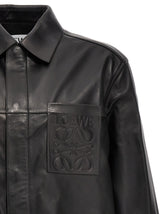 Loewe Logo Leather Jacket - Men