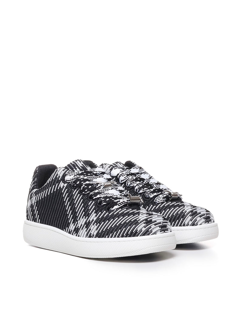 Burberry Box Sneaker With Check Workmanship - Men