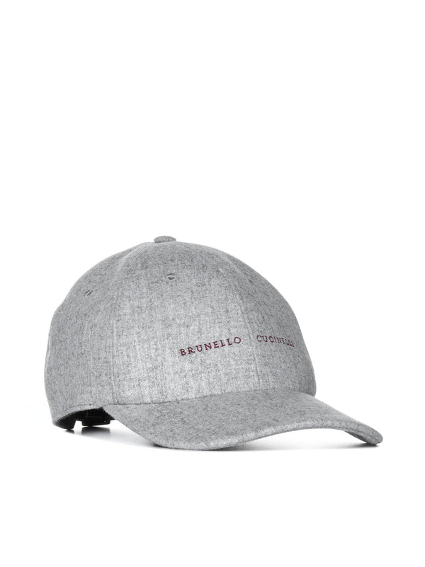 Brunello Cucinelli Logo Embroidery Cap - Men