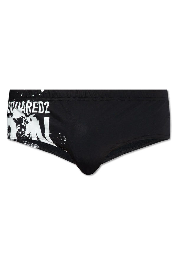 Dsquared2 Swimming Briefs With Logo - Men